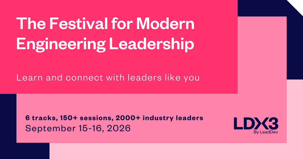 LeadDev New York 2026 - Festival for Modern Engineering Leadership