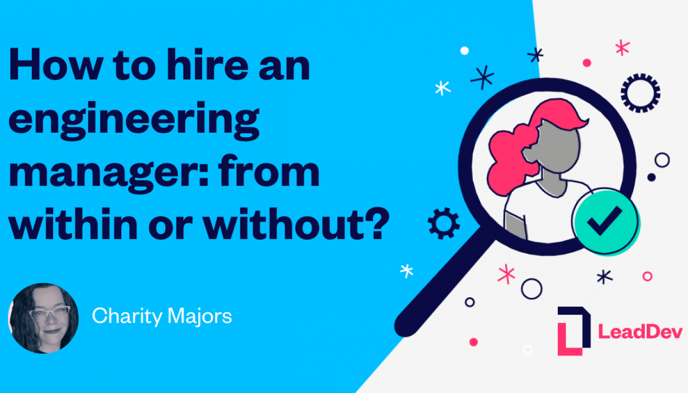 Maybe what you need is to replace a departing manager – someone who is leaving the company, being promoted, or going back to hands-on IC (individual